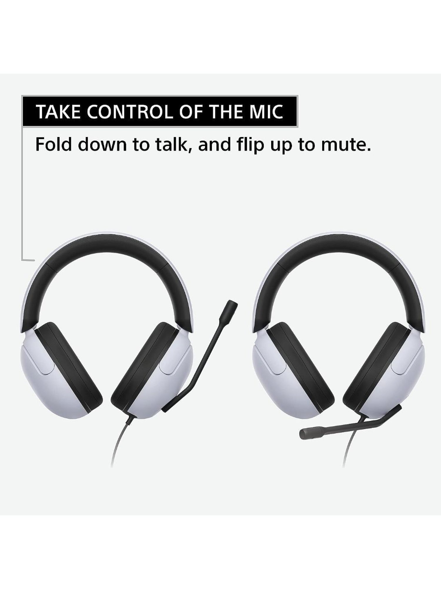 Sony INZONE H3, MDR-G300 Over Ear Wired Gaming Headphones with 360 Spatial Sound (White)