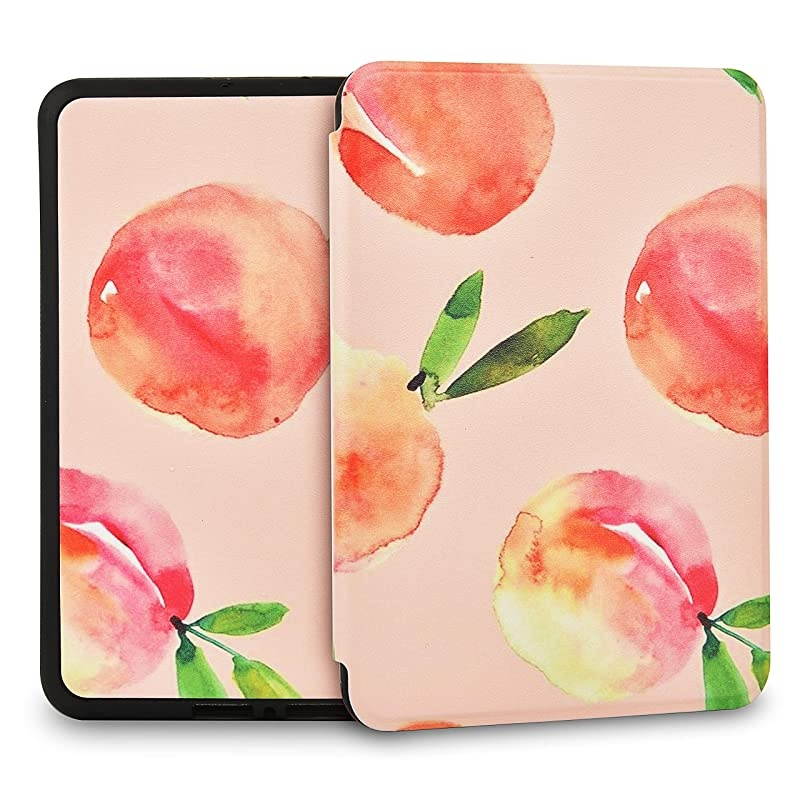 Case for All-New Kindle (10th Generation-2019 Release Only), Ultra Lightweight Premium PU Leather Shell Cover with Auto Wake/Sleep, Will NOT Fit Kindle Paperwhite 10th Gen 2018, Orange