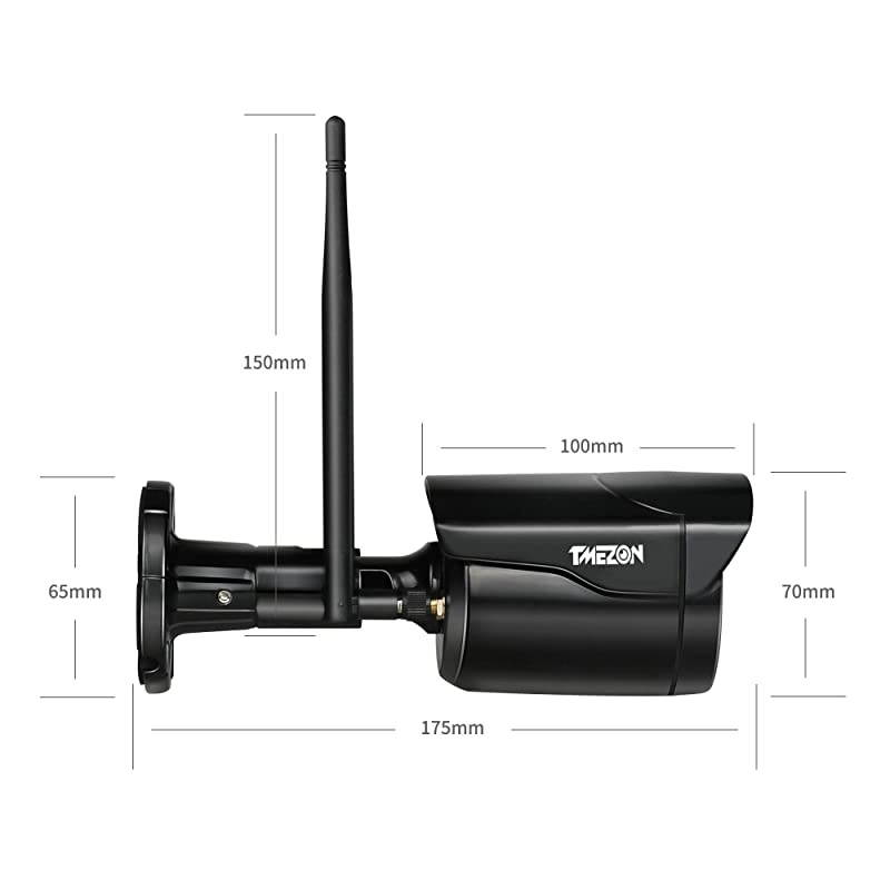 Wireless Security Camera System,  4CH 1080P WiFi NVR System with 4pcs 2.0MP IP Security Camera with 99ft Night Vision and Easy Remote View,P2P CCTV Camera System(No Hard Drive)