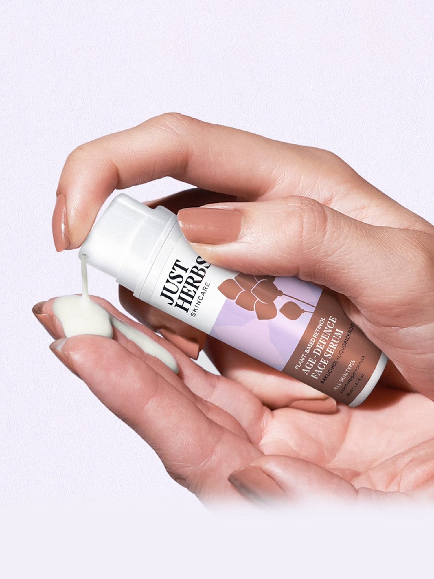 JUST HERBS Plant-Based Retinol Age-Defence Face Serum - 30 ml