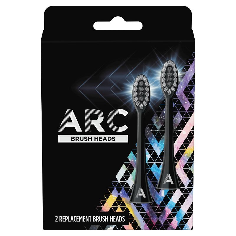 ARC Oral Care Battery Brush Refill Heads - Black
