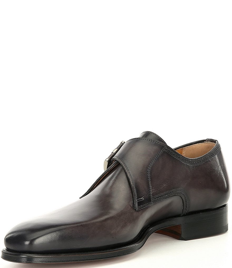 Magnanni Men's Marco II Monk Strap Leather Dress Shoes