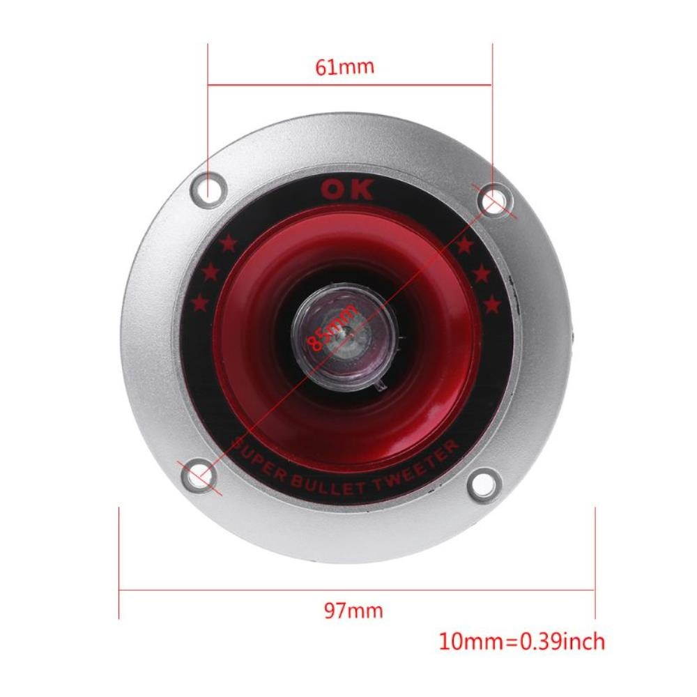 2021 2PCS Speaker Tweeter 4" Piezoelectric Loudspeaker Treble Head Driver Home Stage