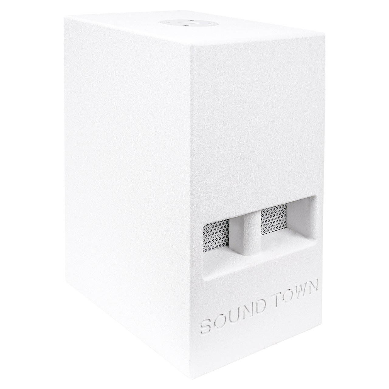 Sound Town CARME CARME Series 10&rdquo; 700W Passive PA/DJ Subwoofer with Folded Horn Design, White (CARME-110SW)