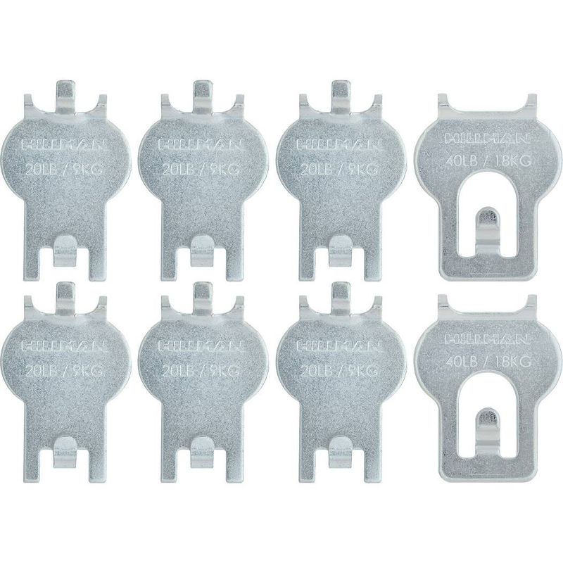 20-40lb Wall Hanging Kit Silver - High & Mighty