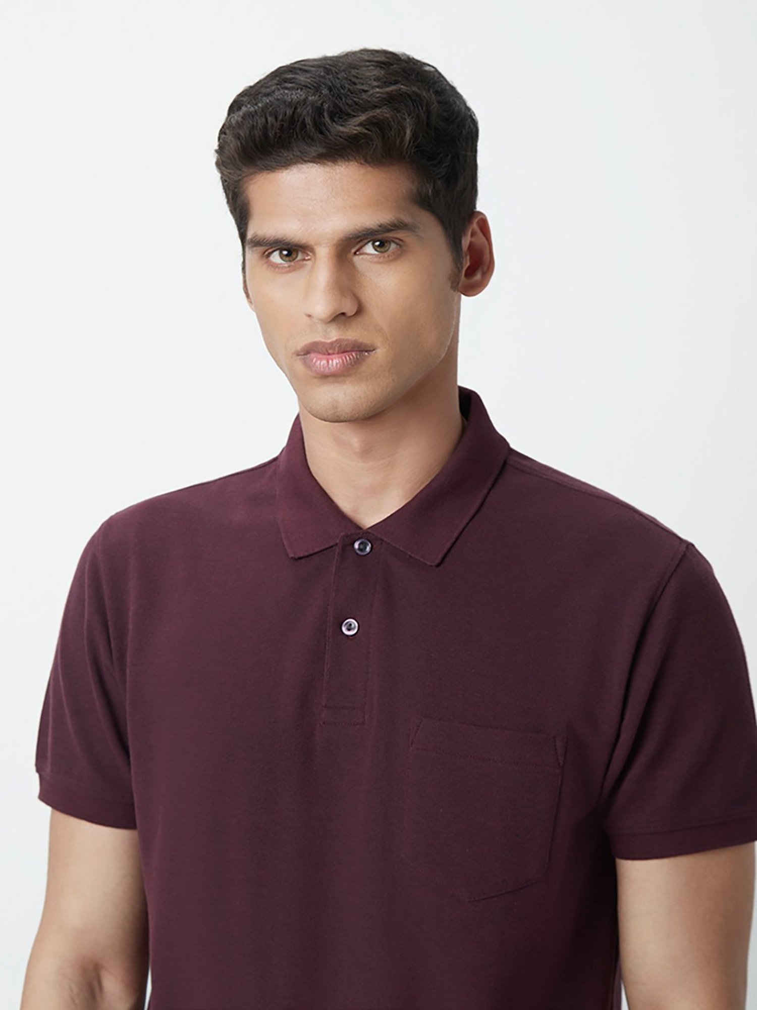 WES Casuals by Westside Wine Slim-Fit Polo T-Shirt