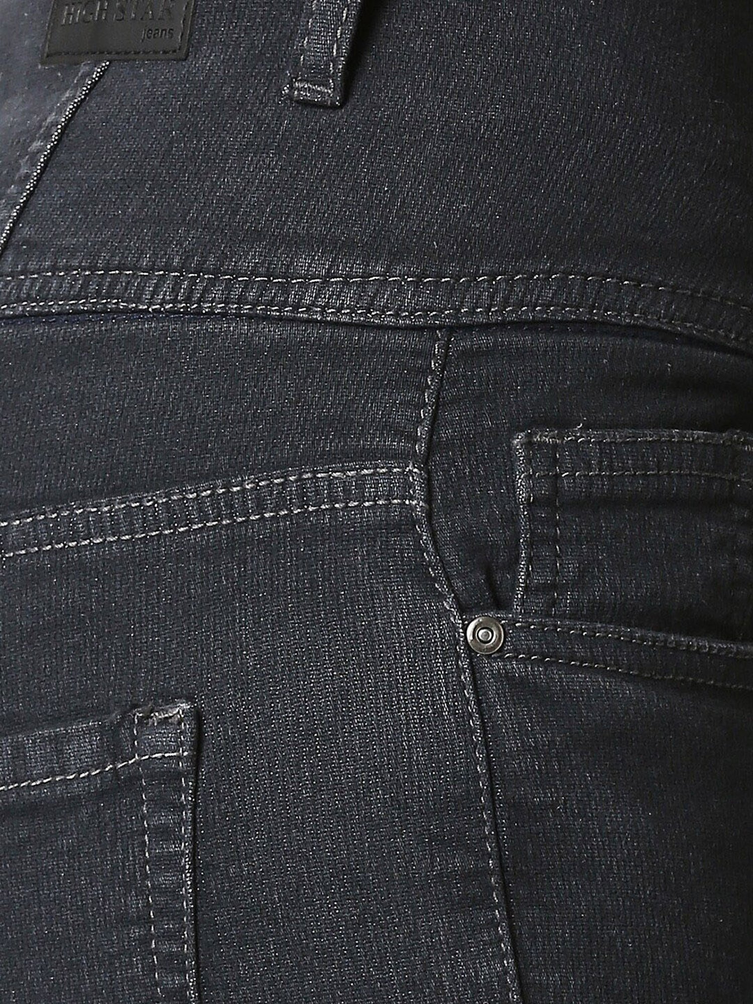 High Star Grey High Rise Denim Shorts