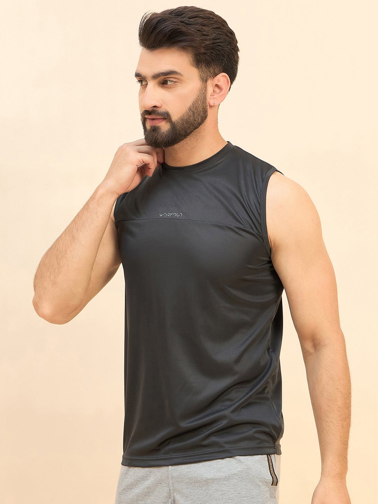 Sweet Dreams Dark Grey Regular Fit Crew T-Shirt