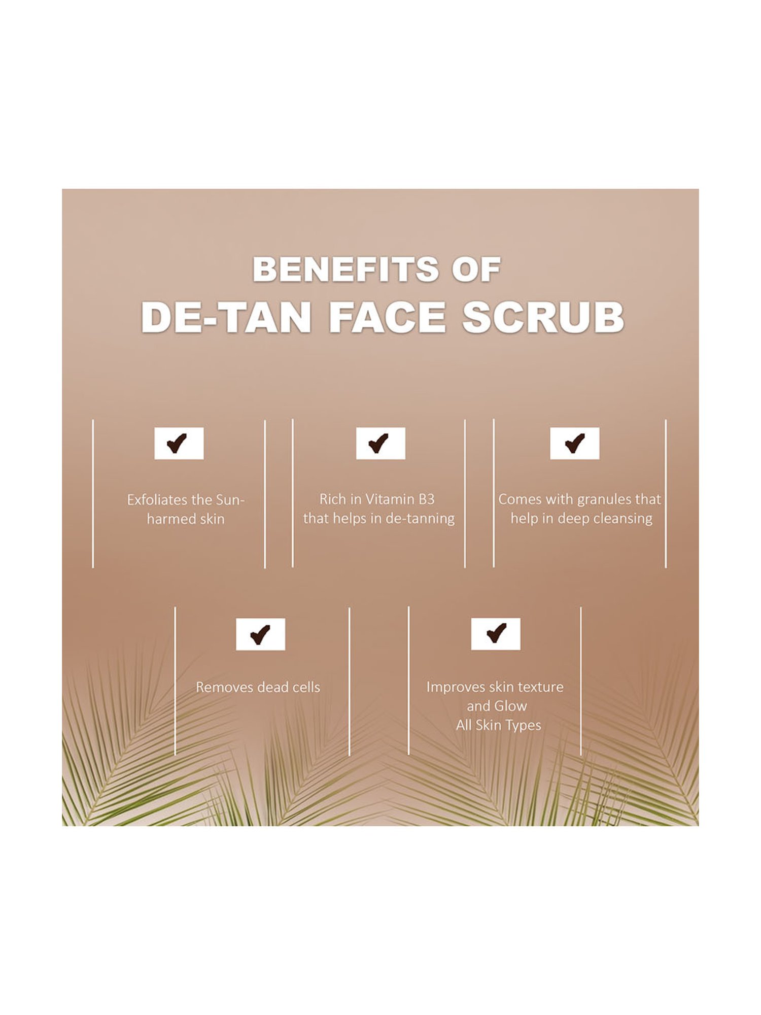 Glamveda Men De Tan Face Scrub - 100 gm