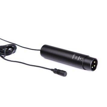 Movo LV4 Dual XLR Lavalier Interview Kit with Omnidirectional and Cardioid Microphones, Lapel Clips and Windscreens