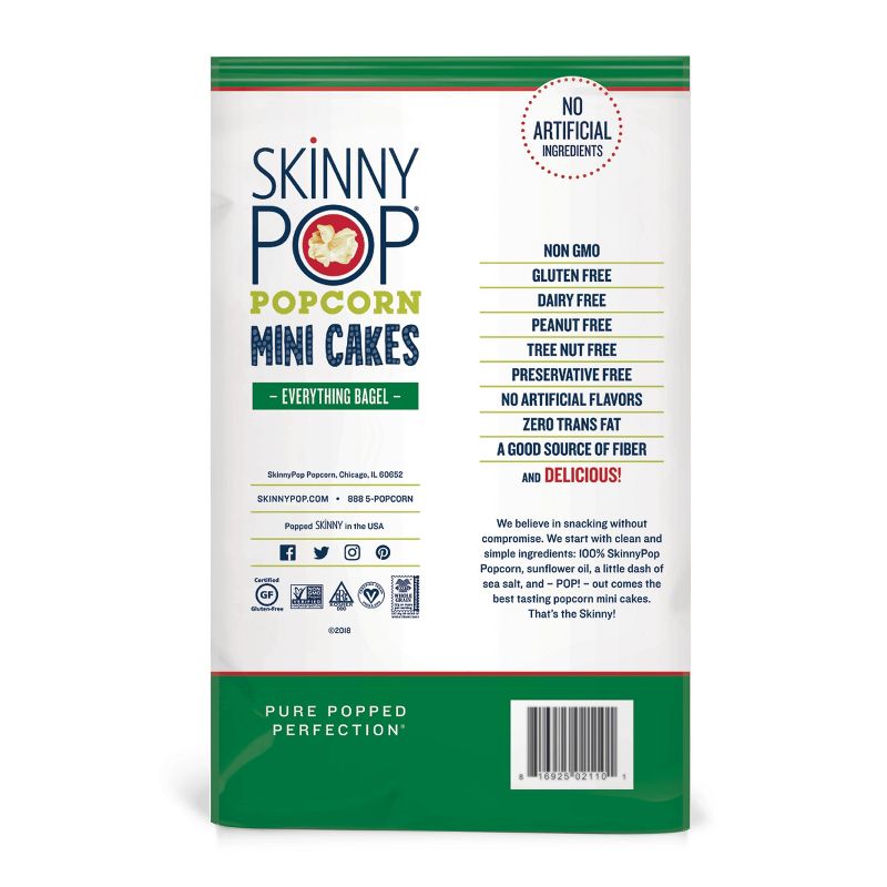 SkinnyPop Everything Bagel Popcorn Mini Cakes - 5oz