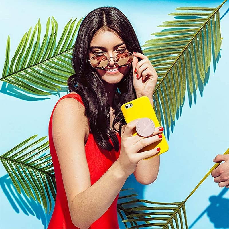 Mounts and Stands Expanding Stand Grip Mount Socket for Smartphones iPhone and Tablets Pink Golden Lines