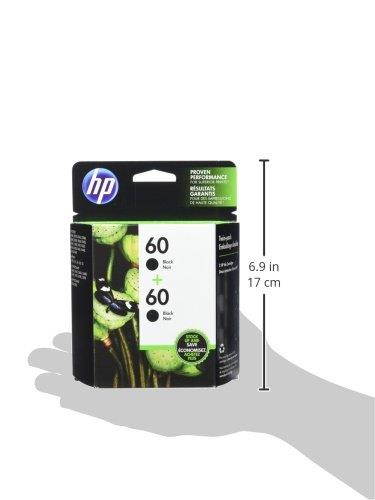 HP 60 Black Original Ink Cartridges, 2 pack (CZ071FN)