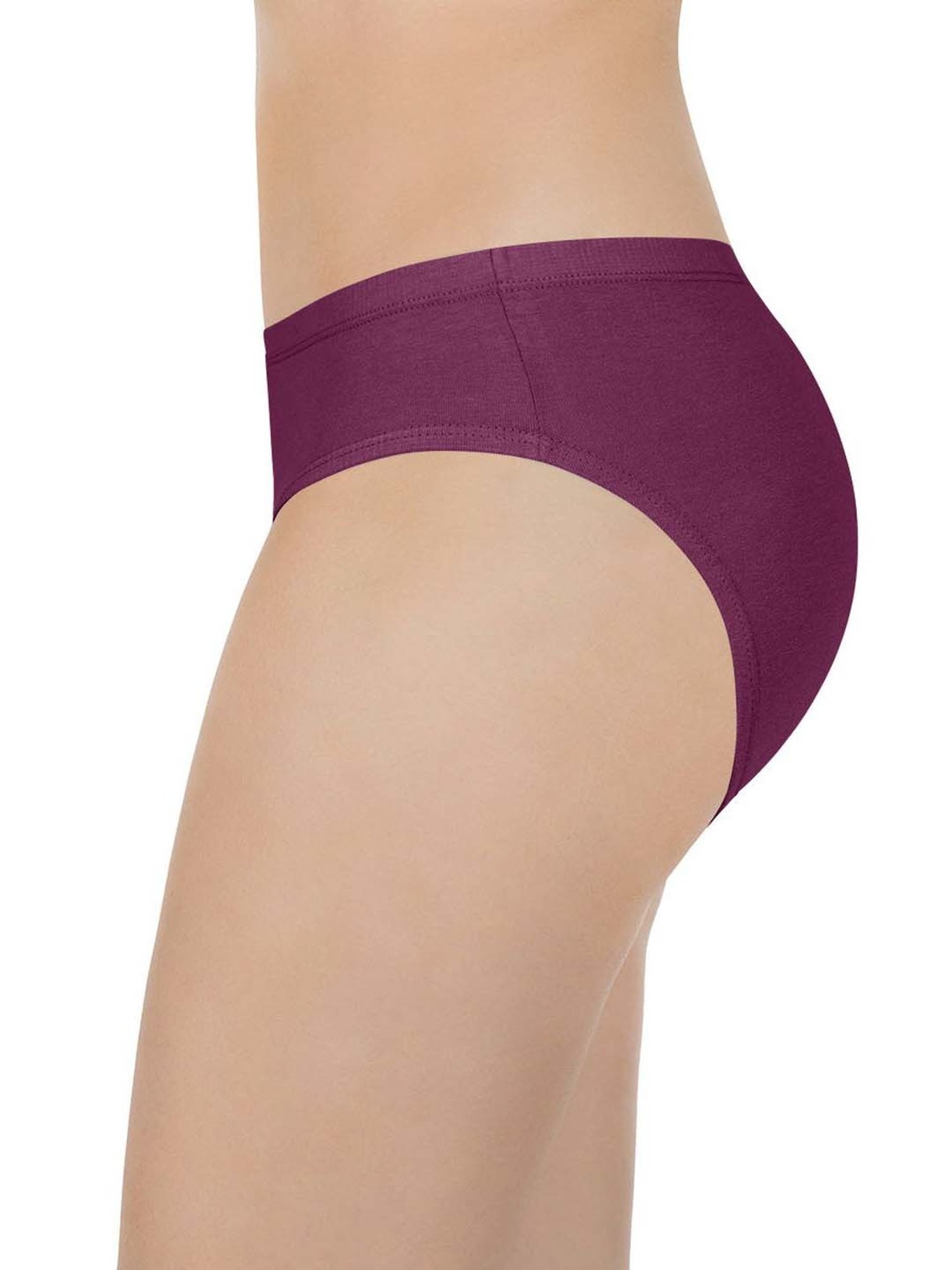Every De by Amante Purple & Pink Cotton Bikini Panties - Pack Of 3