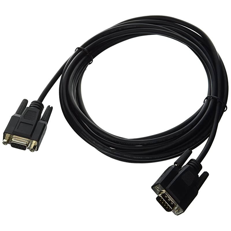 52032 DB9 M/F Serial RS232 Extension Cable, Black (15 Feet, 4.57 Meters)