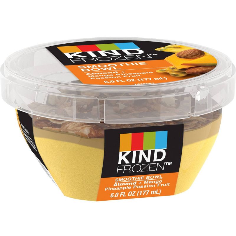 Kind Frozen Smoothie Bowl Almond Mango Pineapple Passion Fruit - 6oz
