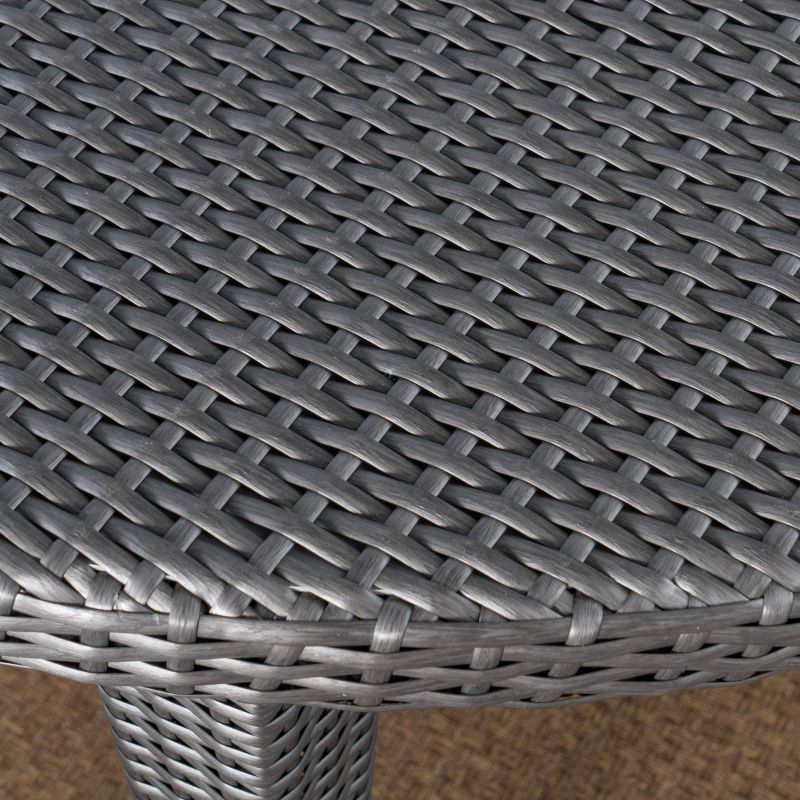 Circi 5pc Outdoor Dining Set - Black and Charcoal - CosmoLiving by Cosmoplitan