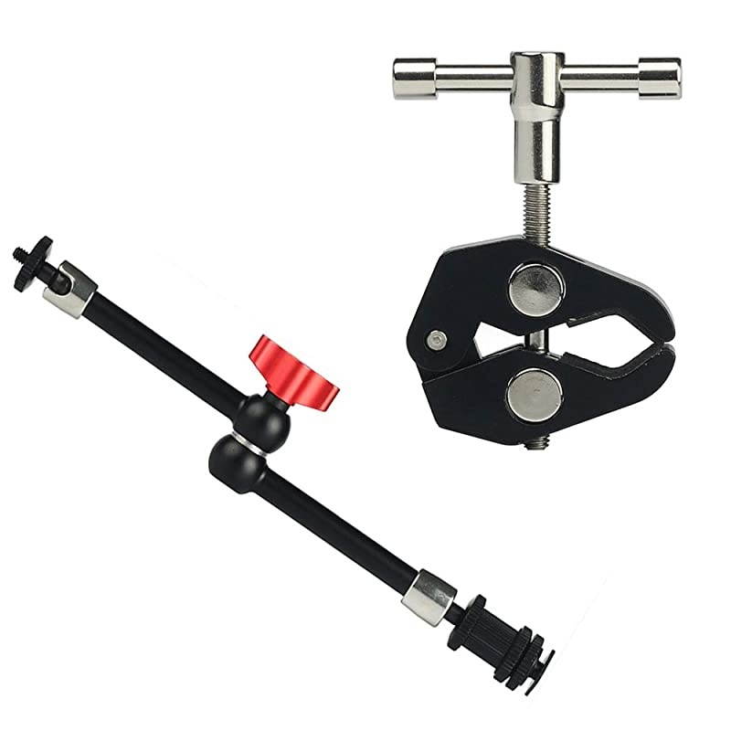 11inch Magic Arm Adjustable Articulating Friction Arm amp Large Super Clamp for DSLR Camera Rig LCD Monitor LED Lights Flash LightDJI Osmo