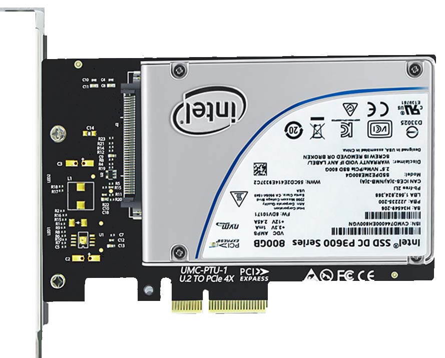 iStarUSA DD-666-2U-M 2U PCIe x16 to PCIe x16 Riser Card Middle Position