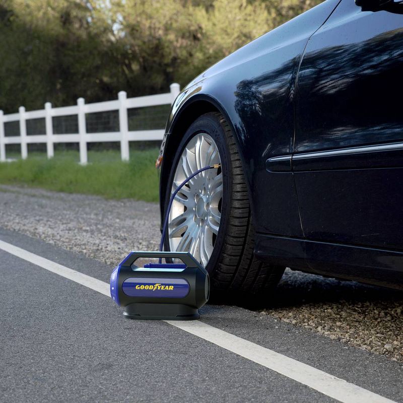 Goodyear Dual Flow 6min Flat to Full Tire Inflator and Air Compressor