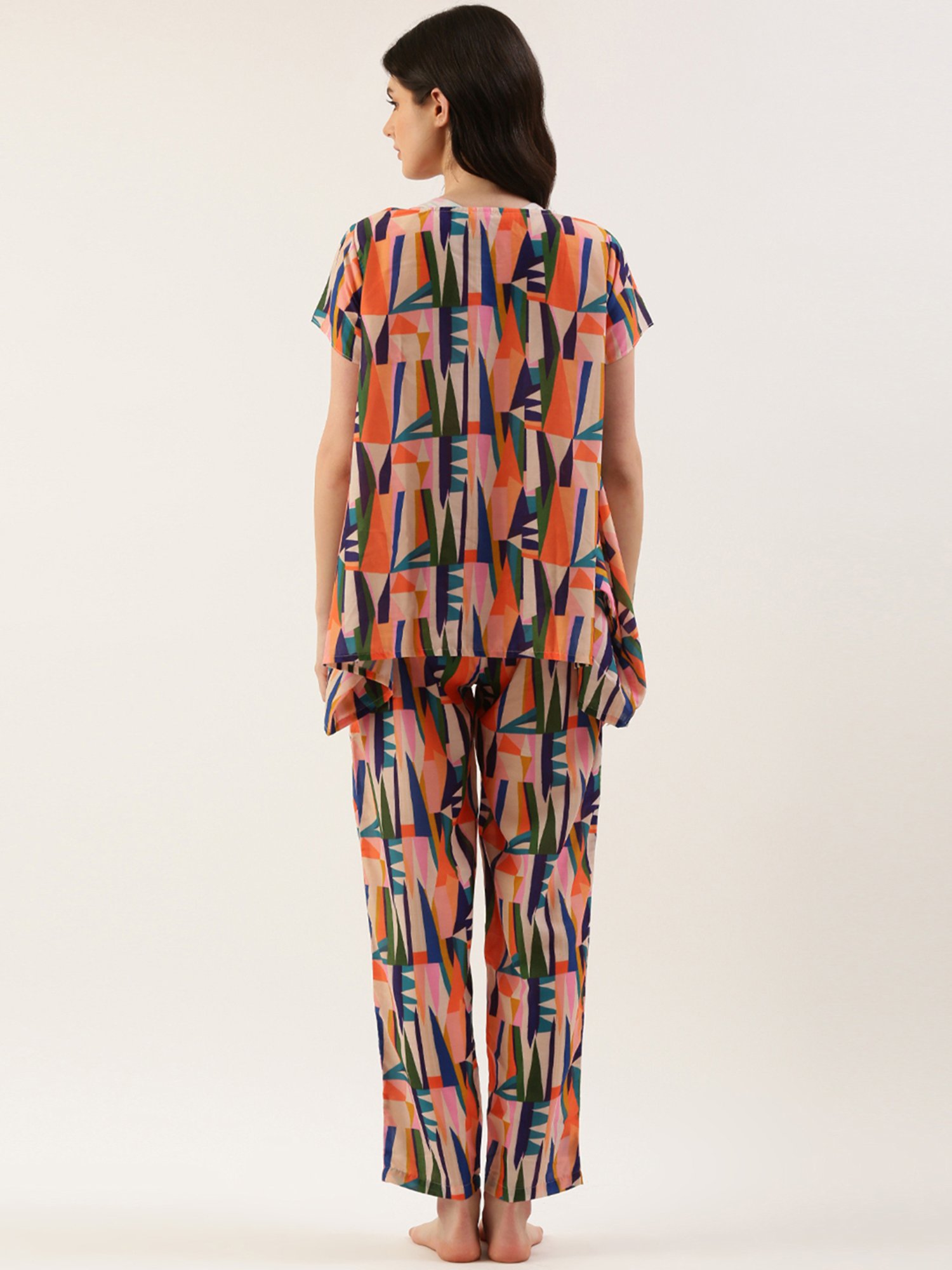 Clt.s Multicolor Printed Top With Pyjamas