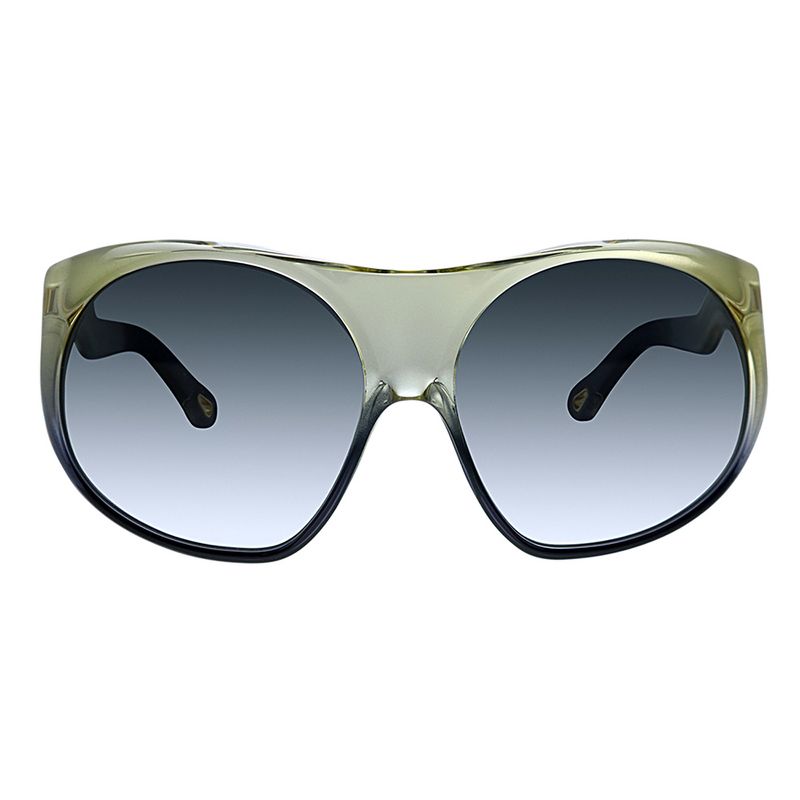 Chloe CE 731S 830 Womens Oversized Sunglasses Crystal Grey Blue 62mm