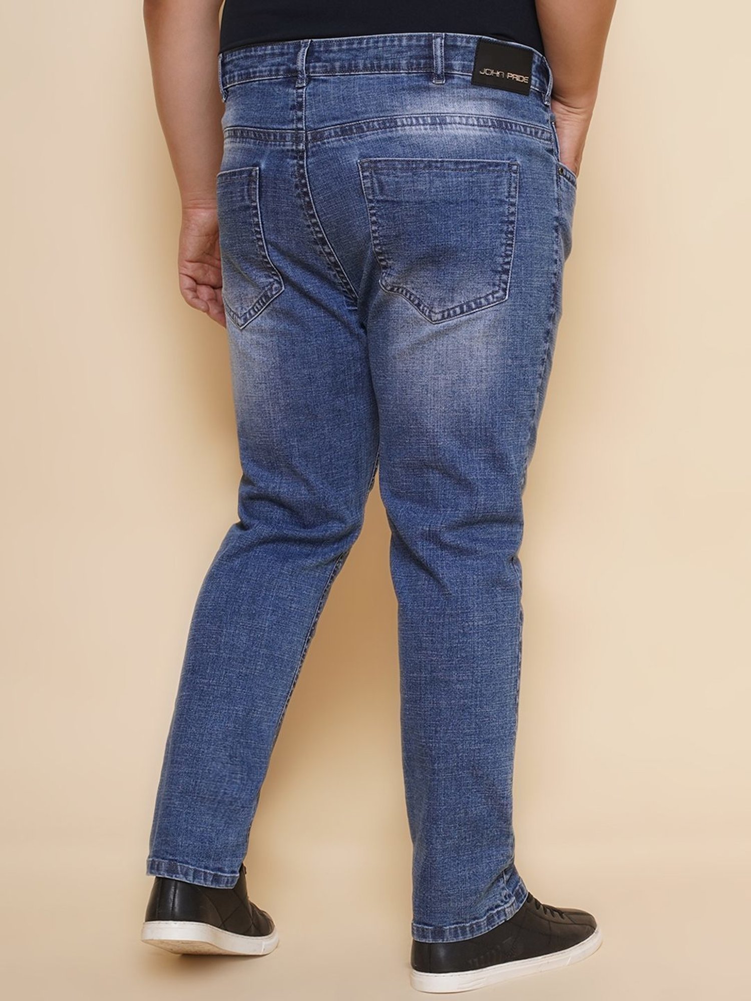 John Pride Blue Regular Fit Jeans