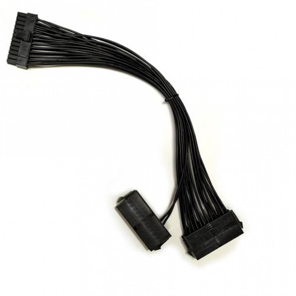 24 Pin 20+4 Dual Multiple PSU Power Supply Splitter Adapter 30 cm 18AWG USA FAST