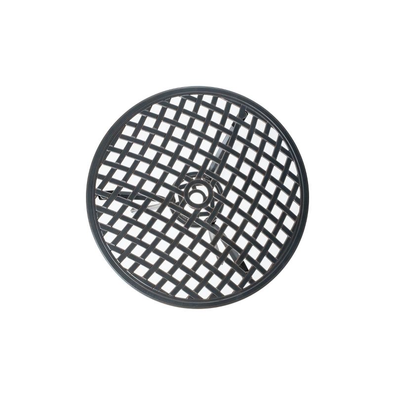 Cashel 3pc Topaz Cast Aluminum Patio Bistro Set with 24" Round Table - Alfresco Home LLC