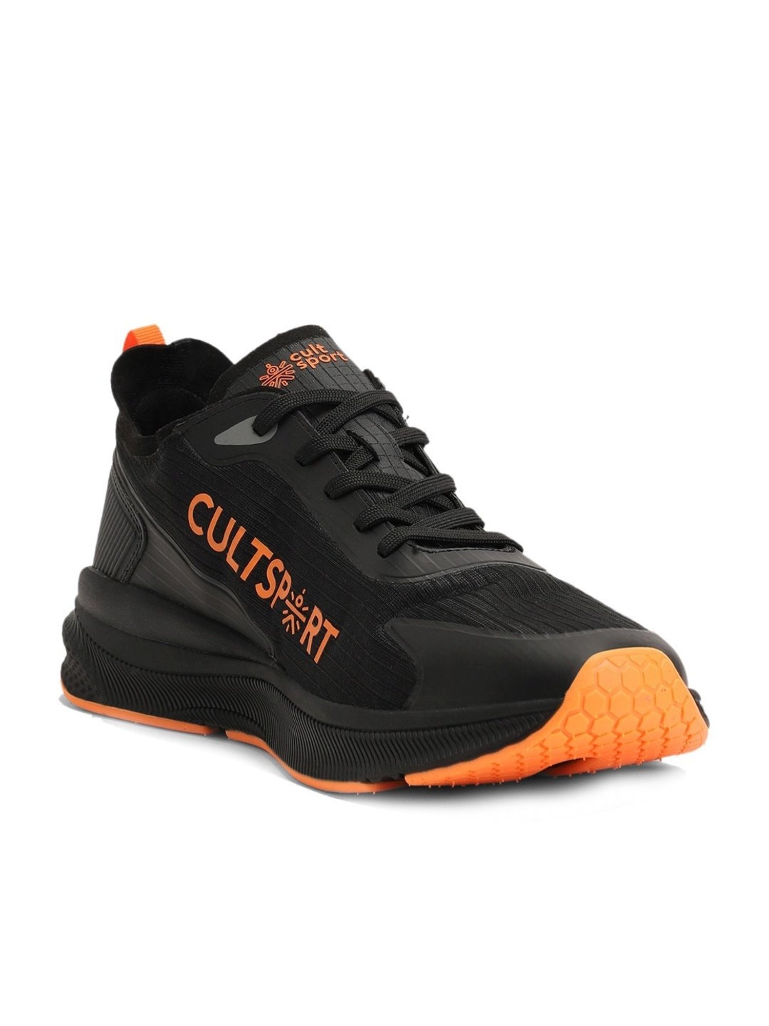 Cultsport Men's Comfort Black Running Shoes