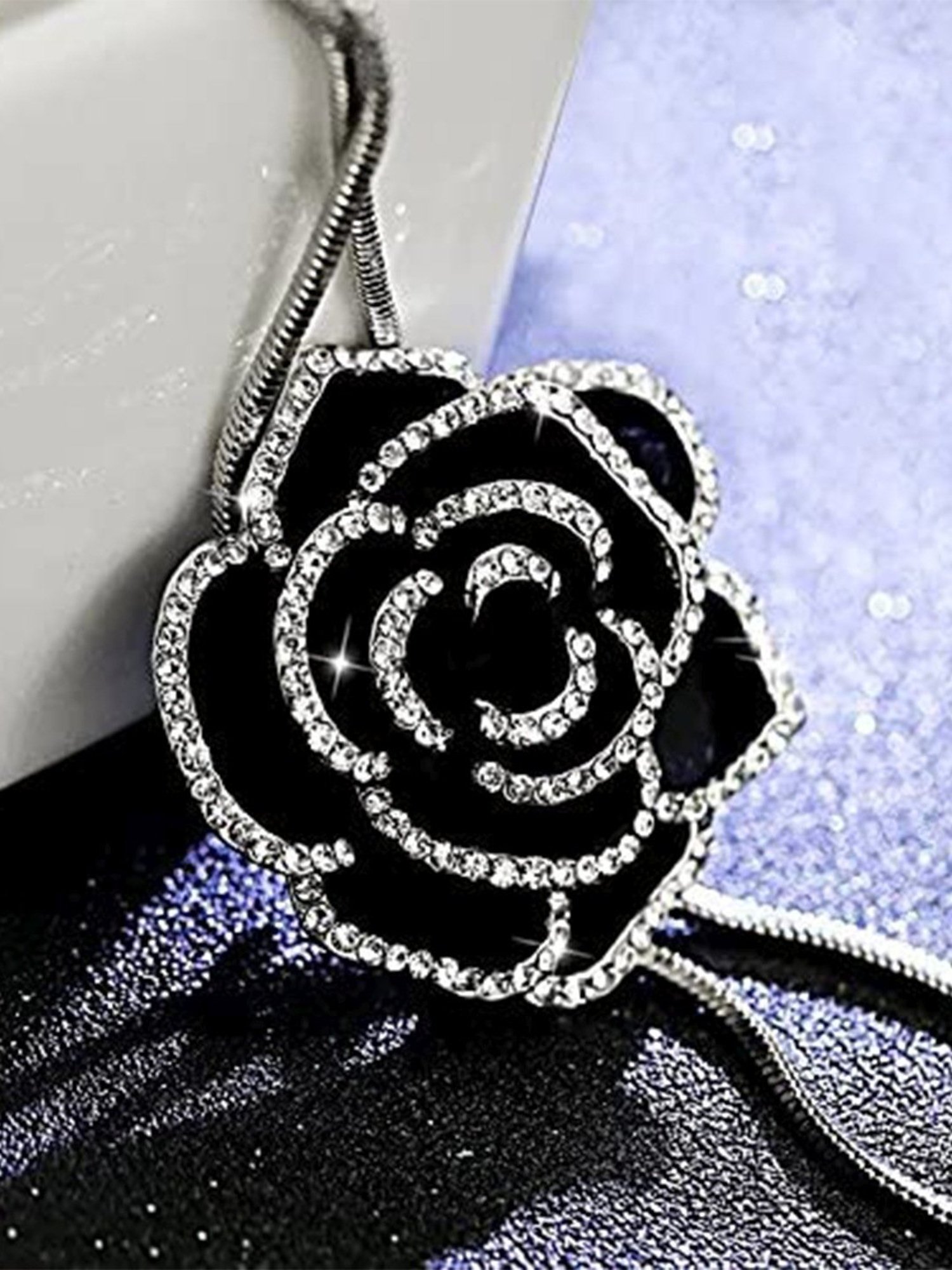 YouBella Stylish Latest Traditional Jewellery Silver Plated Pendant for Women(YBNK_5470)