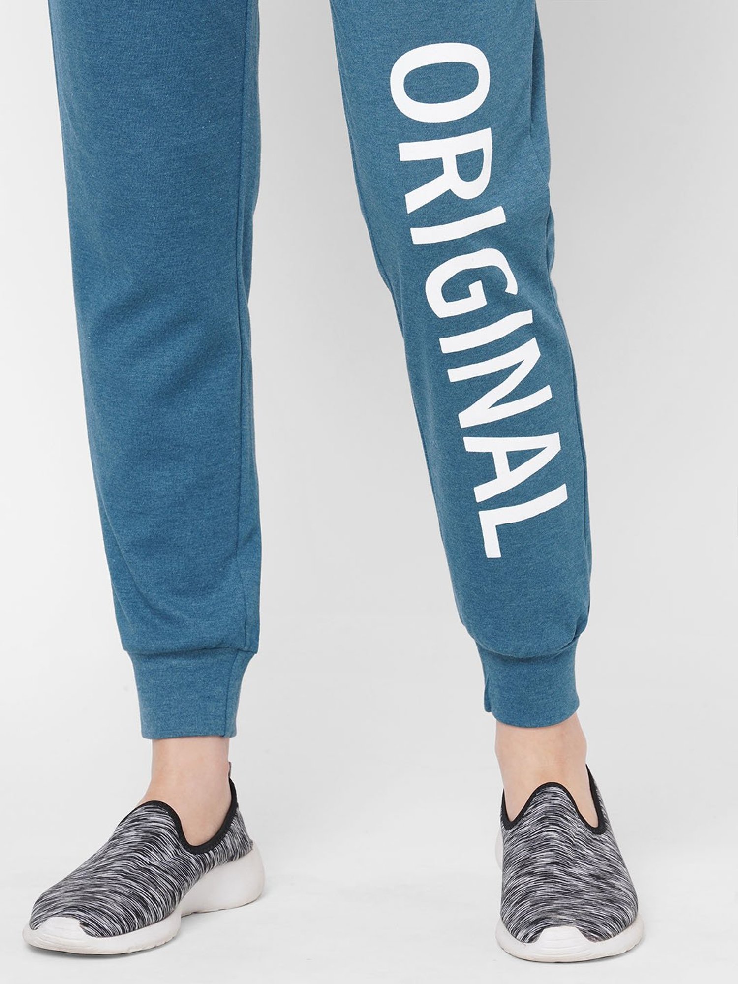 Mystere Paris Blue Graphic Print Joggers