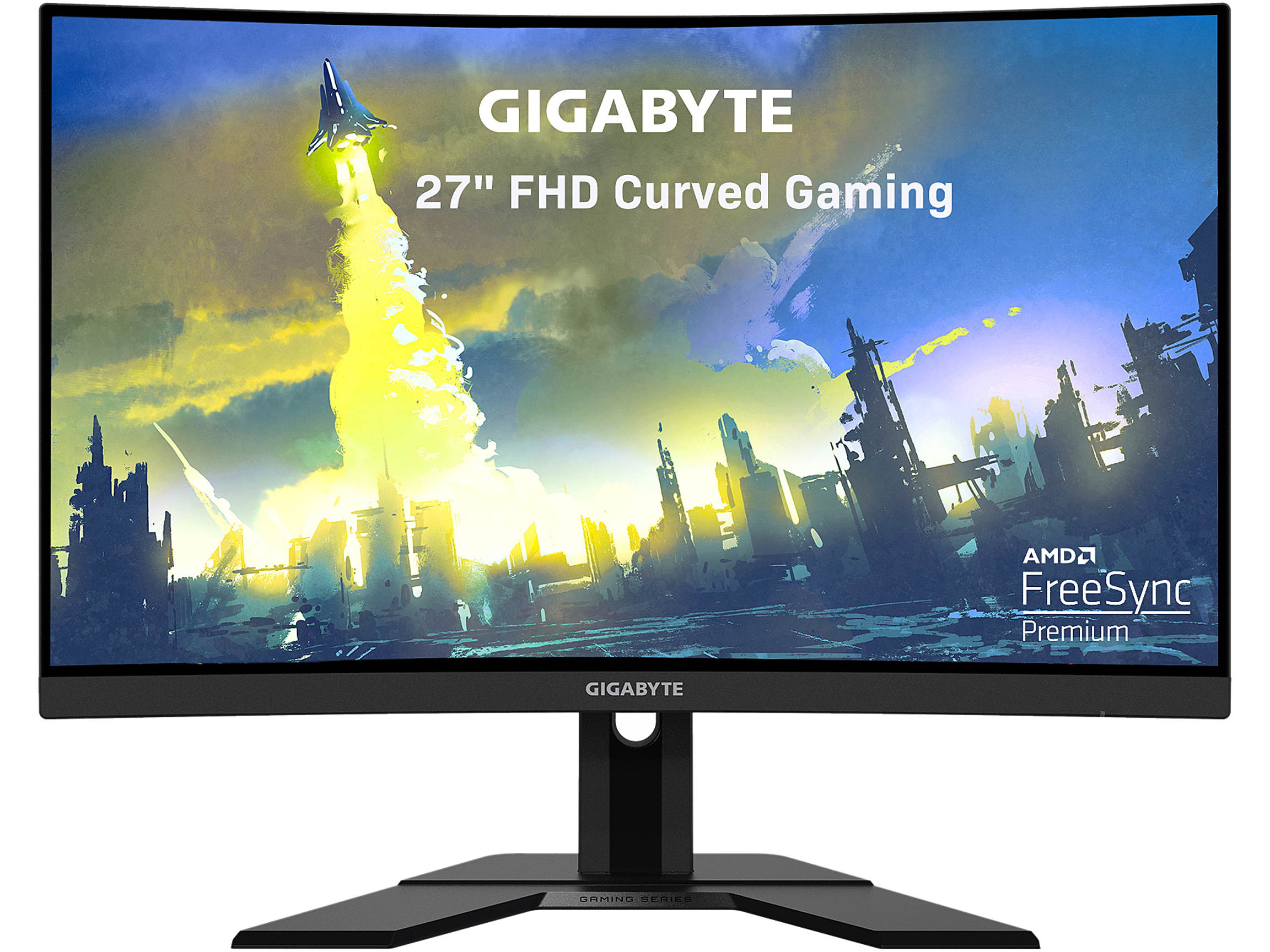 GIGABYTE G27FC A 27" 165Hz 1920 x 1080 1ms (MPRT), 91% DCI-P3, FreeSync Premium, 1 x Display Port 1.2, 2 x HDMI 1.4, 2 x USB 3.0 Curved Gaming Monitor