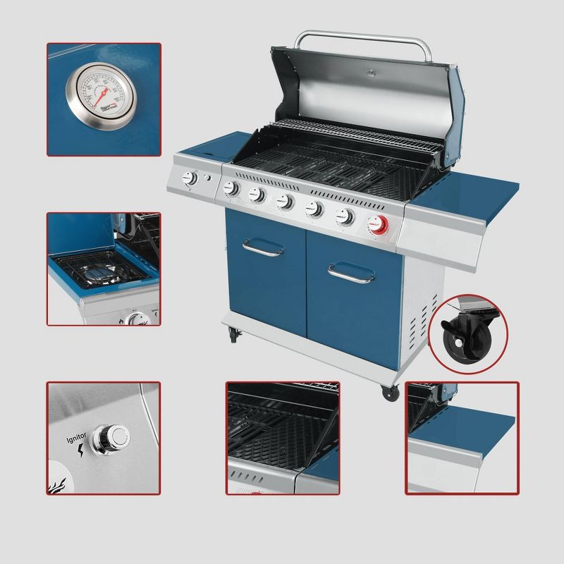 Royal Gourmet 6-Burner Gas Grill GA6402B Blue