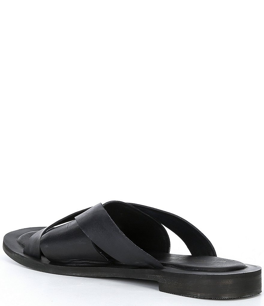 Free People Del Mar Woven Leather Slide Sandals