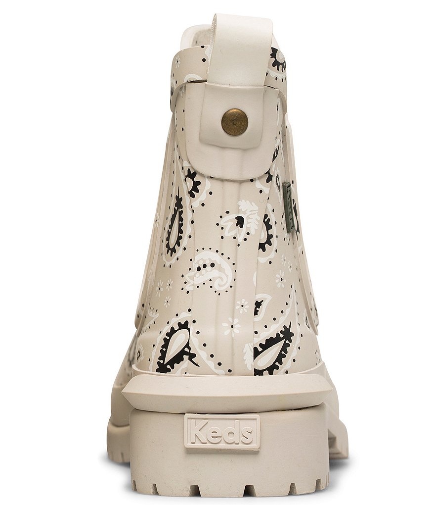 Keds Rowan Paisley Print Chelsea Rain Booties
