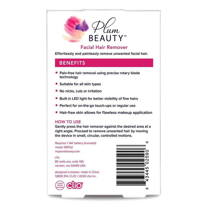 Plum Beauty Facial Hair Remover - 1ct