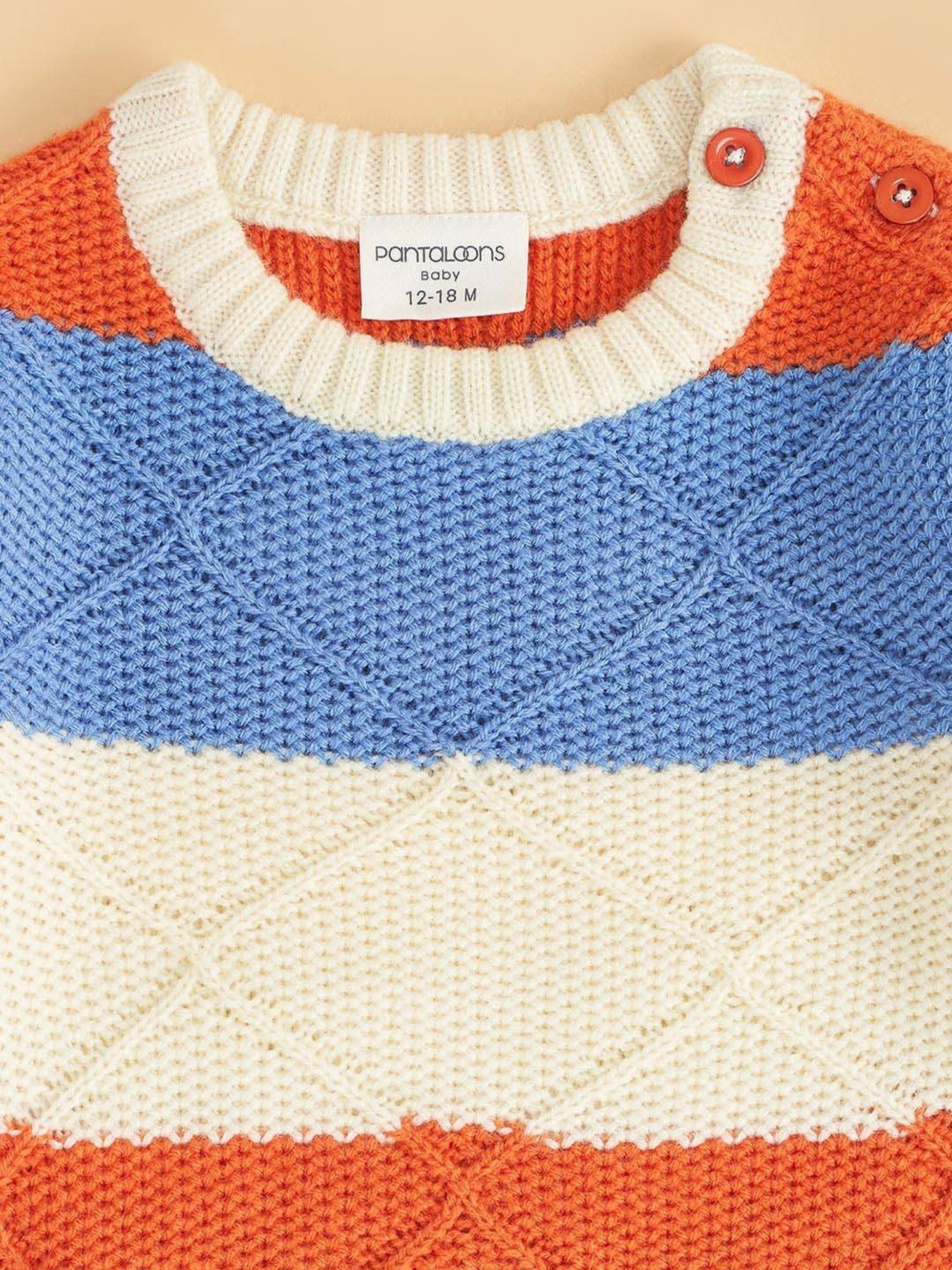 MINIKLUB Girls Green Self Design Full Sleeves Sweater