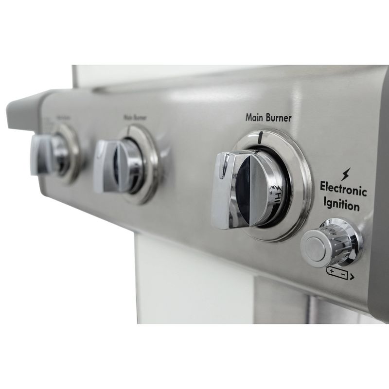 Kenmore 3-Burner Outdoor Gas BBQ Propane Grill PG-4030400LD-PE Pearl