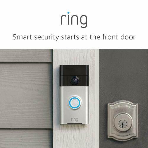 Ring Wireless Video Doorbell - Satin Nickel
