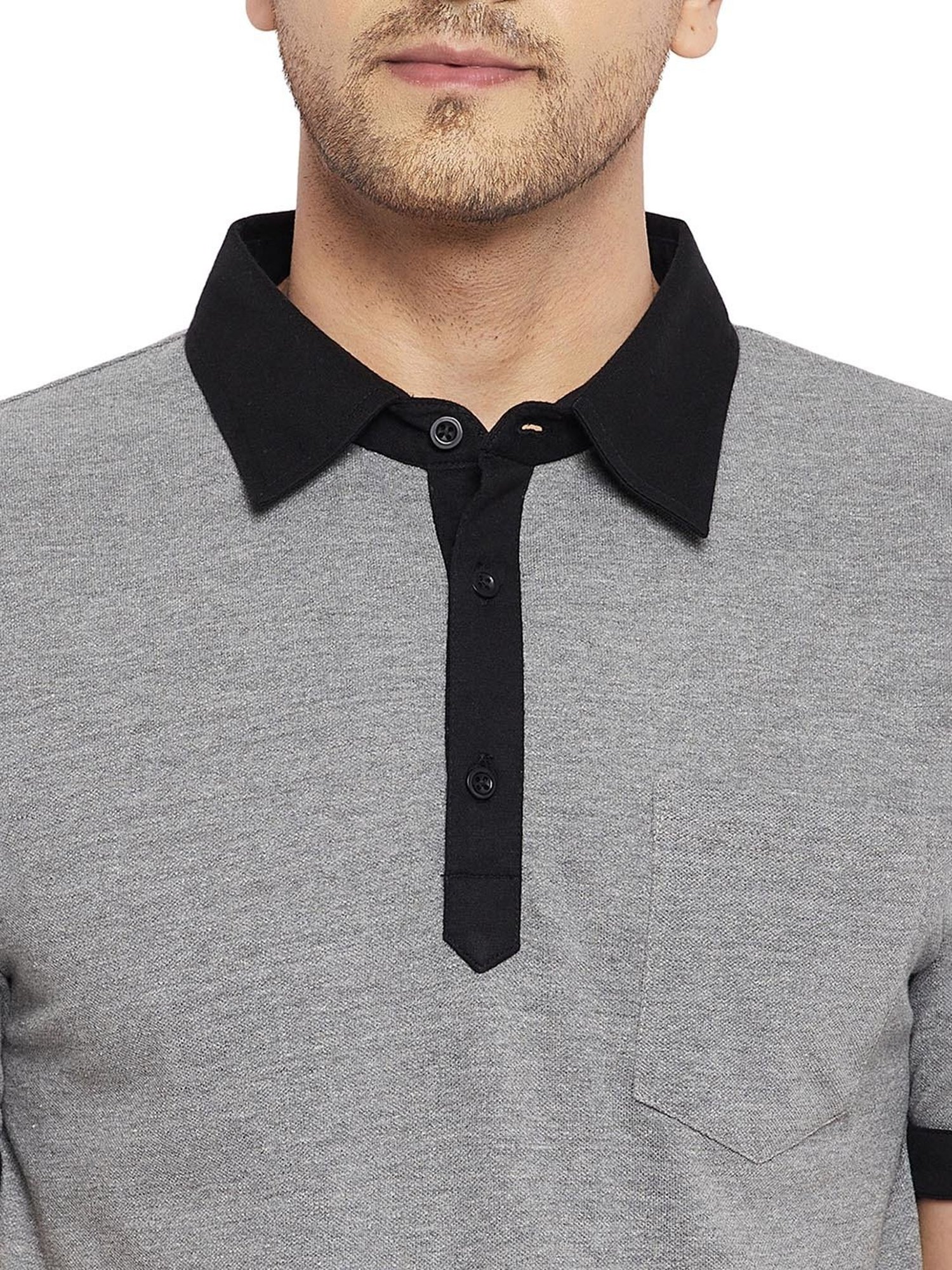 Hypernation Grey Polo T-Shirt