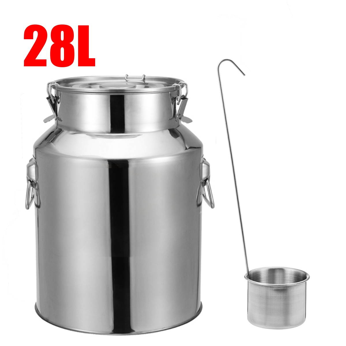 22L 28L 35L Stainless Steel Barrel Drum Wine Beer Whiskey Rum Port Keg Kegerators Milk Rice Storage #2