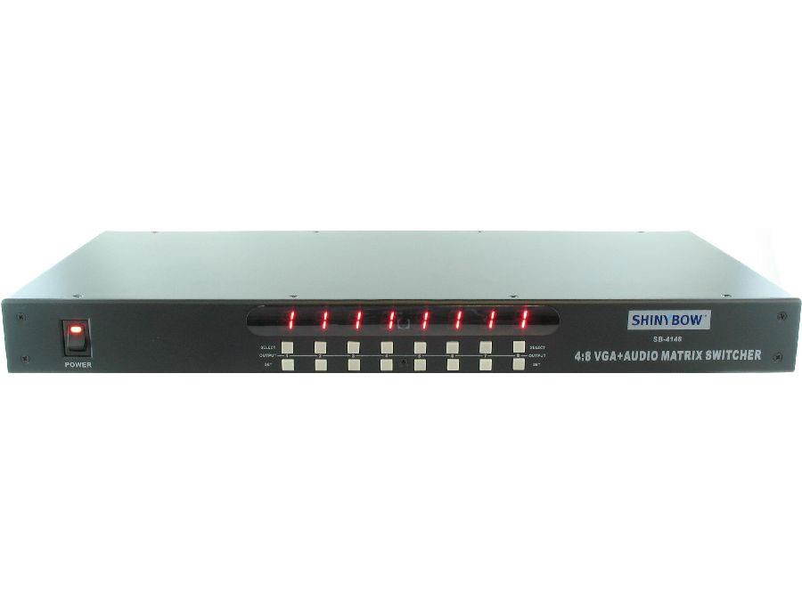 Shinybow SB-4148 4x8 VGA-AUDIO MATRIX SWITCHER