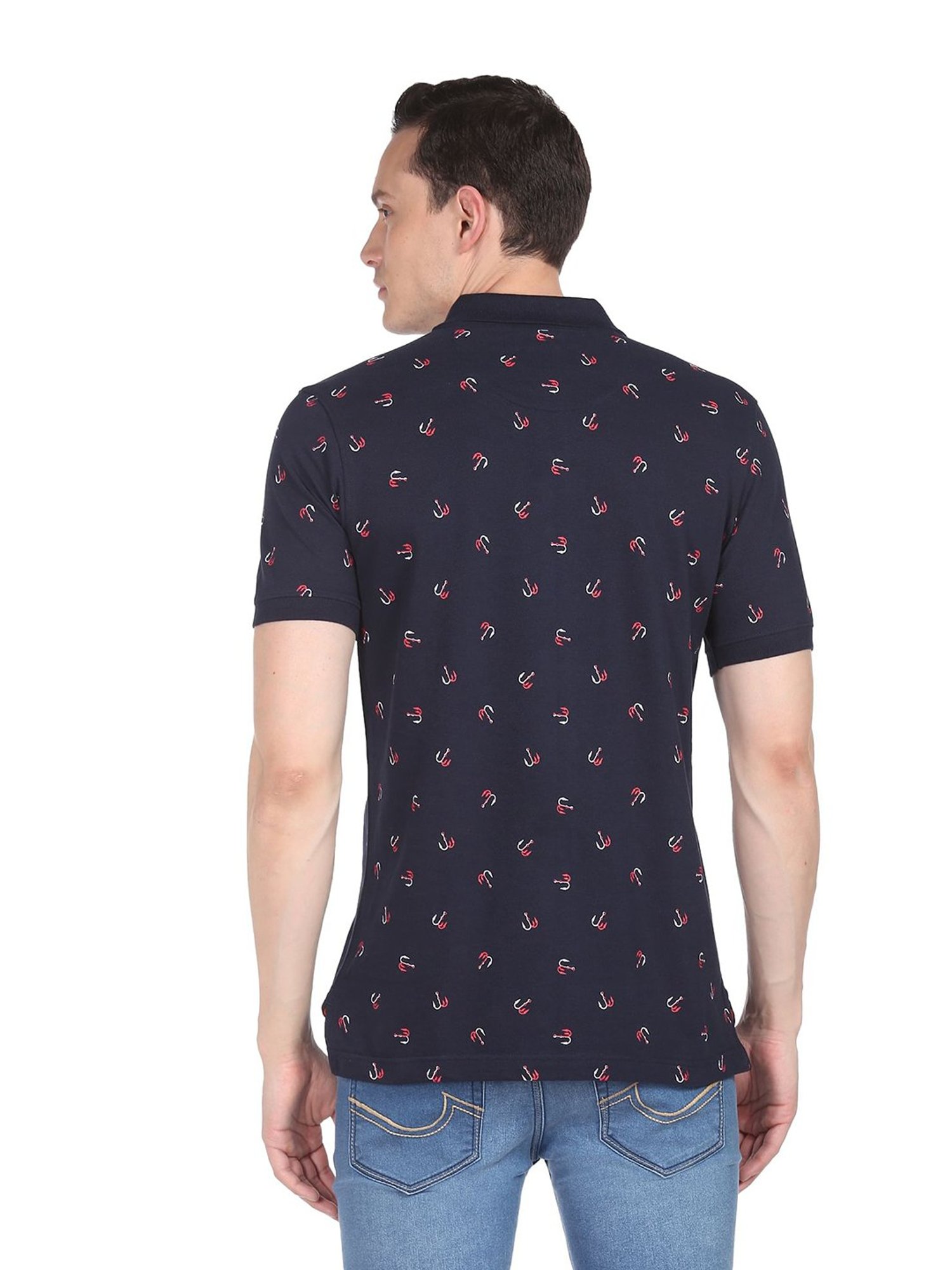 AD by Arvind Navy Polo T-Shirt