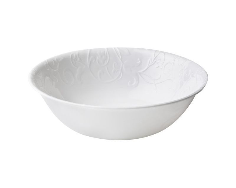 Corelle 32oz Vitrelle Embossed Bella Faenza Serving Bowl White