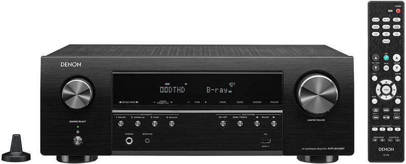 Denon AVR-S540BT 5.2 Channel 4K Ultra HD AV Receiver with Bluetooth