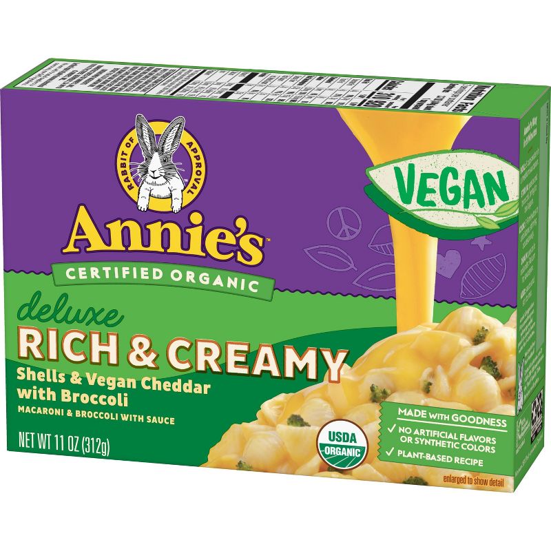 Annies Vegan Deluxe Cheddar and Broccoli - 11oz