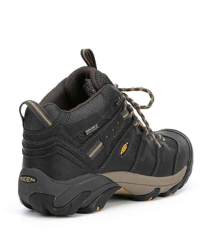 KEEN Men's Utility Lansing Mid Waterproof Steel Toe Work Boots