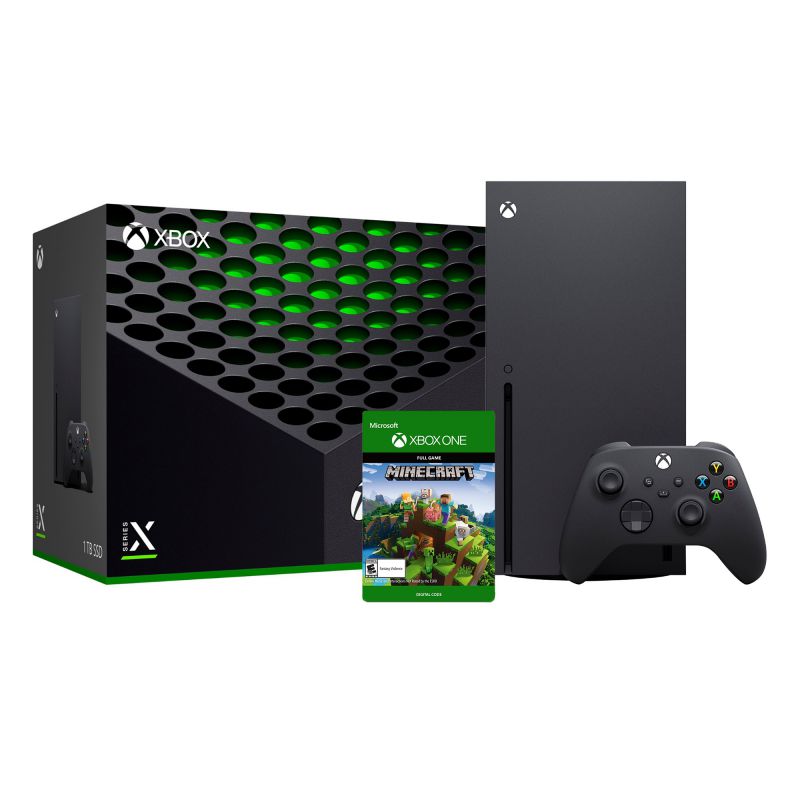 2020 Newest X Gaming Console Bundle - 1TB SSD Black Xbox Console and Wireless Controller with Minecraft Full Game