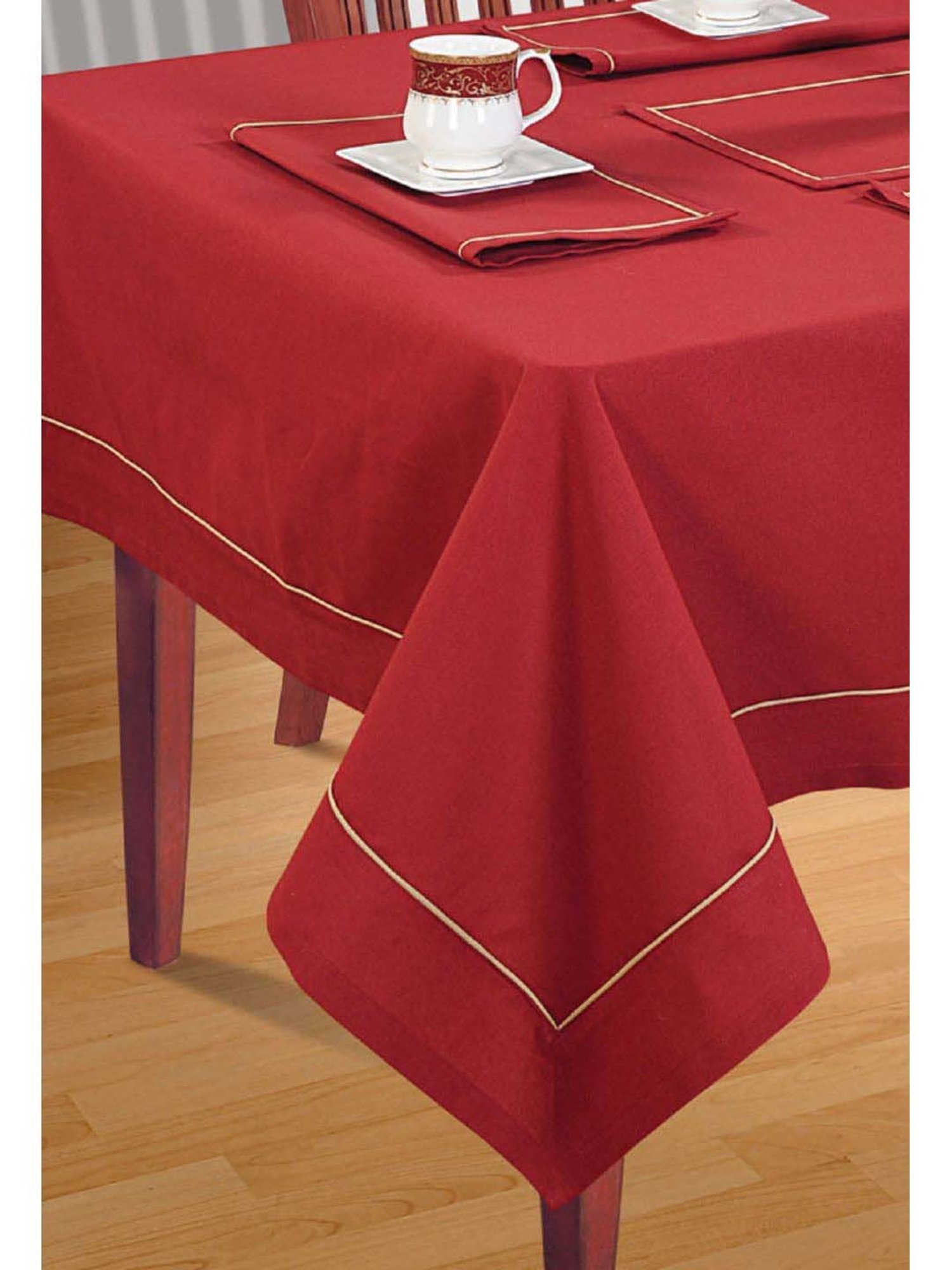 Romee Beige Cotton Checks Table Linen Sets